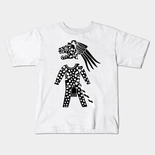 High contrast jaguar warrior Kids T-Shirt